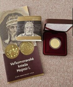 Zlata zberatelska minca 100€ Mojmir I. 2019