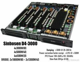 Sinbosen D4-3000 4x3000W/8ohm - 1