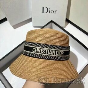Christian Dior slamený klobúk