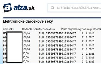 Alza poukazy