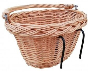 Prútený košík na detský bicykel