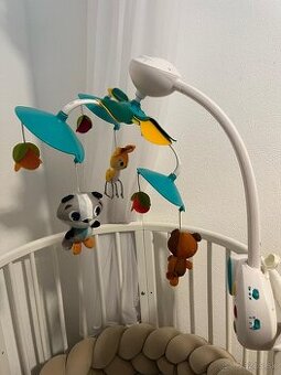 Hudobný hrajúci baby kolotoč na postielku