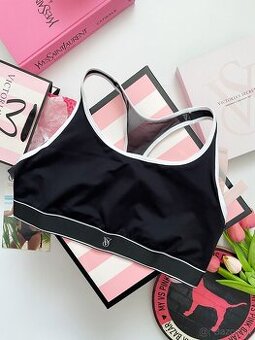 Victoria’s Secret čierno biela športova podprsenka L
