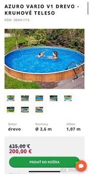 Bazén AZURO na zakopanie