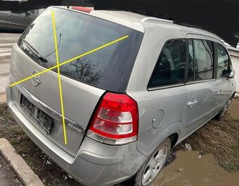 Opel Zafira B 2008 predám DVERE, NARAZNÍK, KAPOTA, MOTOR 2.2