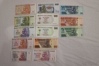 Unc mix bankovky Zimbabwe