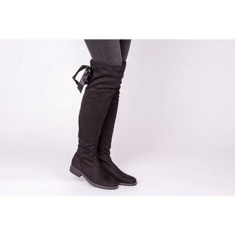 Vysoké semišové čižmy veľ.41