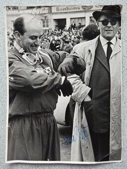 Paul Pietsch Alfa Romeo fotografie s originálním autogramem