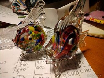 Predám dve sklenené ryby