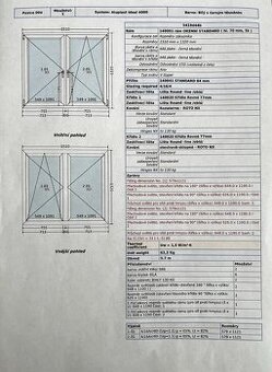 Plastové okno 1510 x 1320 mm