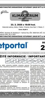 Listky do divadla: Klimakterium II