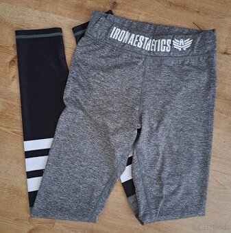 Dámske legíny Stripes - Iron Aesthetics, sivé XS