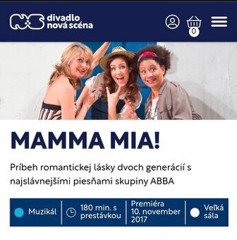 Mama Mia Nova scena 20 1.2026 19:00