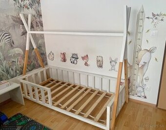 Detska nizka Montessori postel Teepee