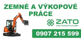 predaj a pokládka zámkovej dlažby + zemne a vykopove práce