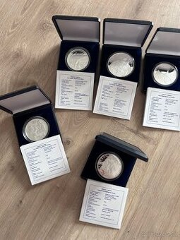 Proof strieborné mince