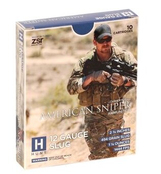 Strelivo American Sniper 12 Gauge, 494 grs, 12/70-76mm