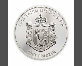 Strieborná minca z Lichtenštajnska - 1