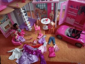 Barbie domček auto skriňa - 1