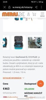 Predam laser/laserovy nivelak