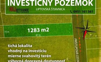 PREDAJ: STAVEBNÝ POZEMOK, INVESTIČNÁ PRÍLEŽITOSŤ, LIPTOVSKÁ