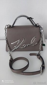 Kožená kabelka Karl Lagerfeld