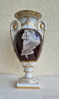 Starožitná porcelánová váza - /Stará Viedeň /
