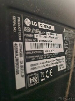 Predam televízor LG 42pn450b