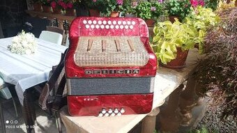 Harmonika-Heligonka.Delícia Favorit 1, C-F,Trojhlasná.