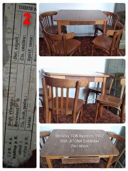 Stol + 4 stolicky