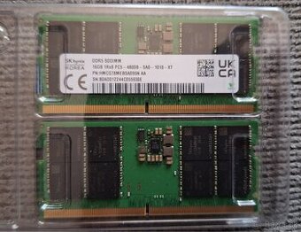 32GB (2x16GB) RAM DDR5 4800MHz NOVÉ