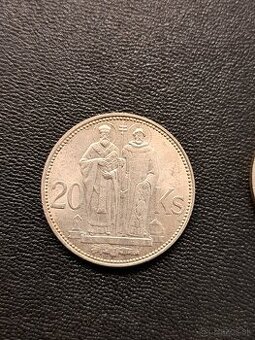 Predam  mincu 20 korun dvoj  križ Slovensky Stat