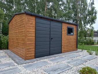 Plechový záhradný domček 4,5 x 3,5 m