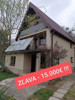 Predaj chata Zemplínska Šírava – Kaluža ZĽAVA - 15.000,-
