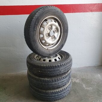 155/70 R13 letné, plechové disky 4x114.3