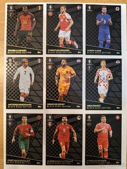 Black Edge topps match attax euro 2024 kartičky set BE1-BE9