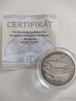 Strieborná medaila Kamenná chata pod Chopkom