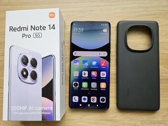 Xiaomi Redmi Note 14 Pro 5G 8GB/256GB,cierny,top stav,zaruka