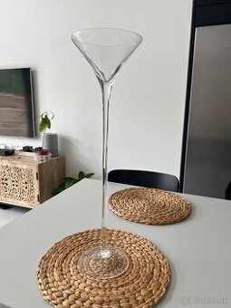 Sklenené Martini vazy 60cm vysoké