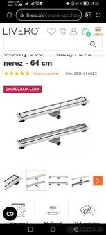 Predám sprchový žľab