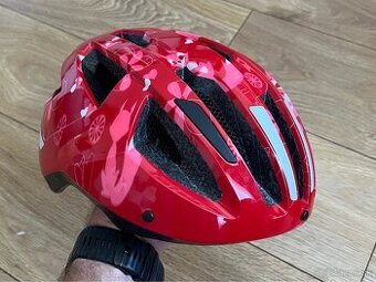 Detská cyklistická prilba Červená