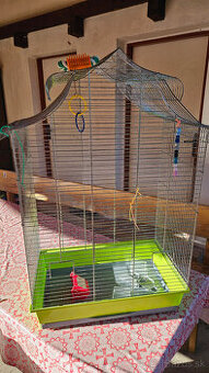 Klietka pre vtáky rozmer cca 85x52x32 cm