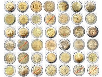 2 euro pamätné mince - UNC.