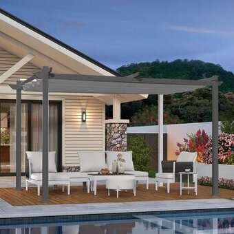 pergola do záhrady a na terasu