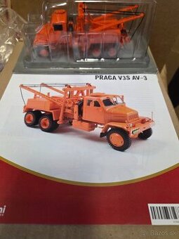 Model auto praga v3s AV-3 de agostini 1:43 (tatra,škoda, zet
