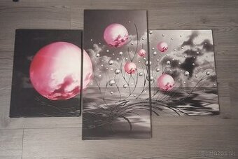 3 dielny obraz Abstrakce