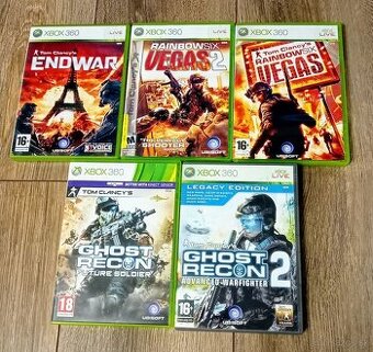 Predám Tom Clancy's sériu hier na Xbox 360
