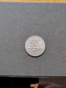 Predám mincu Slovenský Štát 50 halier rok 1944