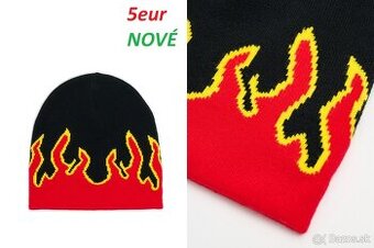 Zimná čiapka s Plameňmi, s Vysokým okrajom, s Brmbolcom