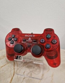 Originál PlayStation 2 Dualshock 2 ovládač Crimson Red